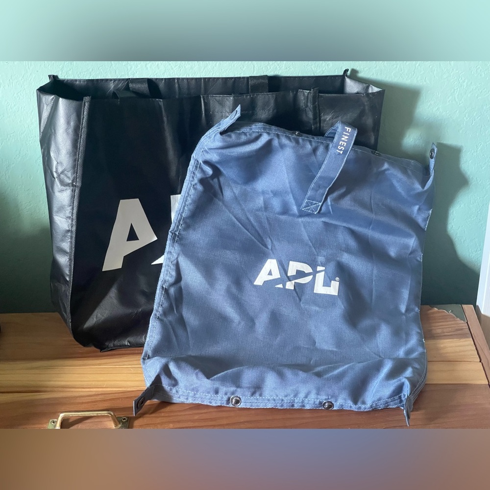 Athletic Propulsion Labs APL Blue Packable Shoe Bag 14x18” (APL Tote As A Gift)